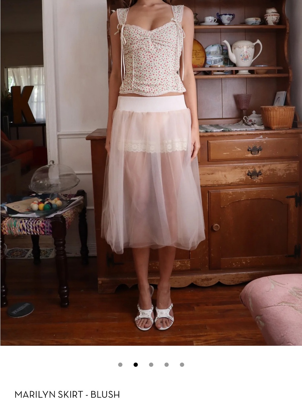 Fait Par Foutch pink tulle skirt